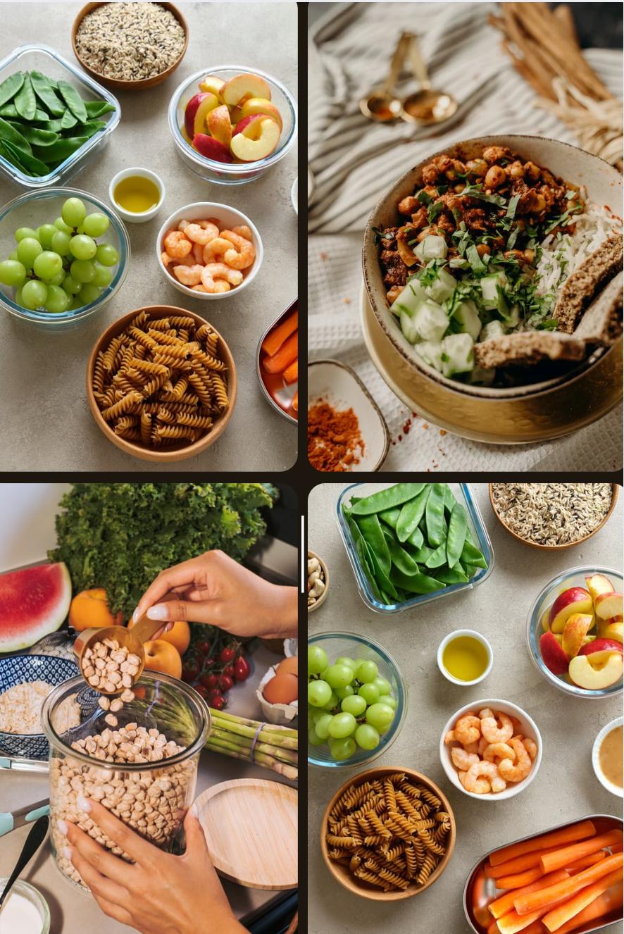 Healthy meal preparation and nutrition planning